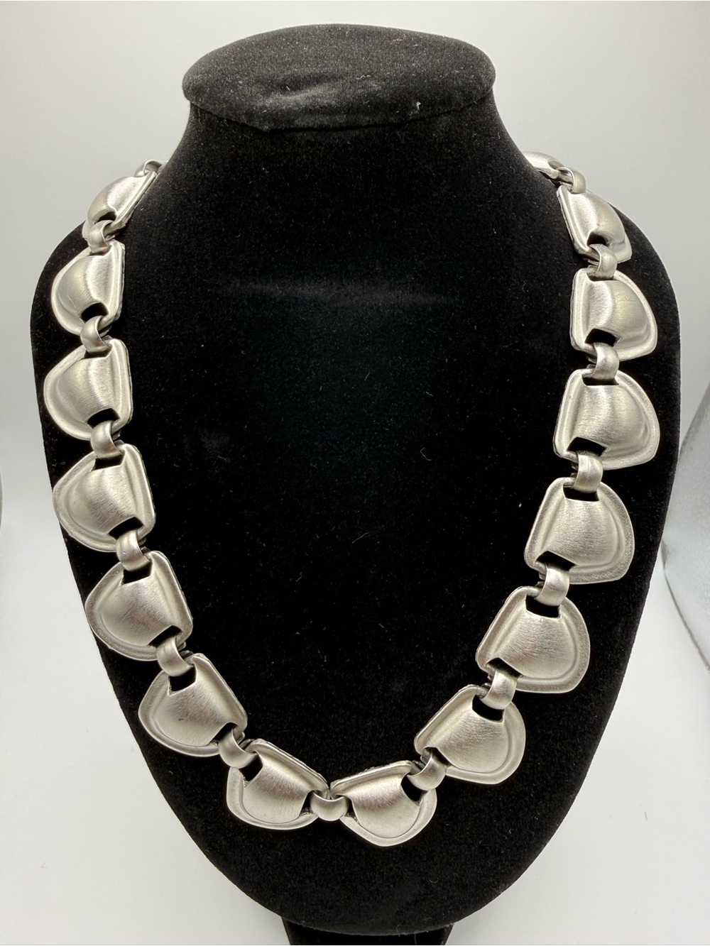 Silver Linked Statement Necklace
